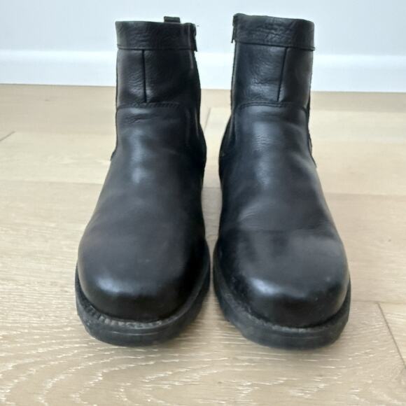 Florsheim Trektion Waterproof Black Leather Side Zip Boots 18608-001 Mens Sz 11W - Picture 2 of 8